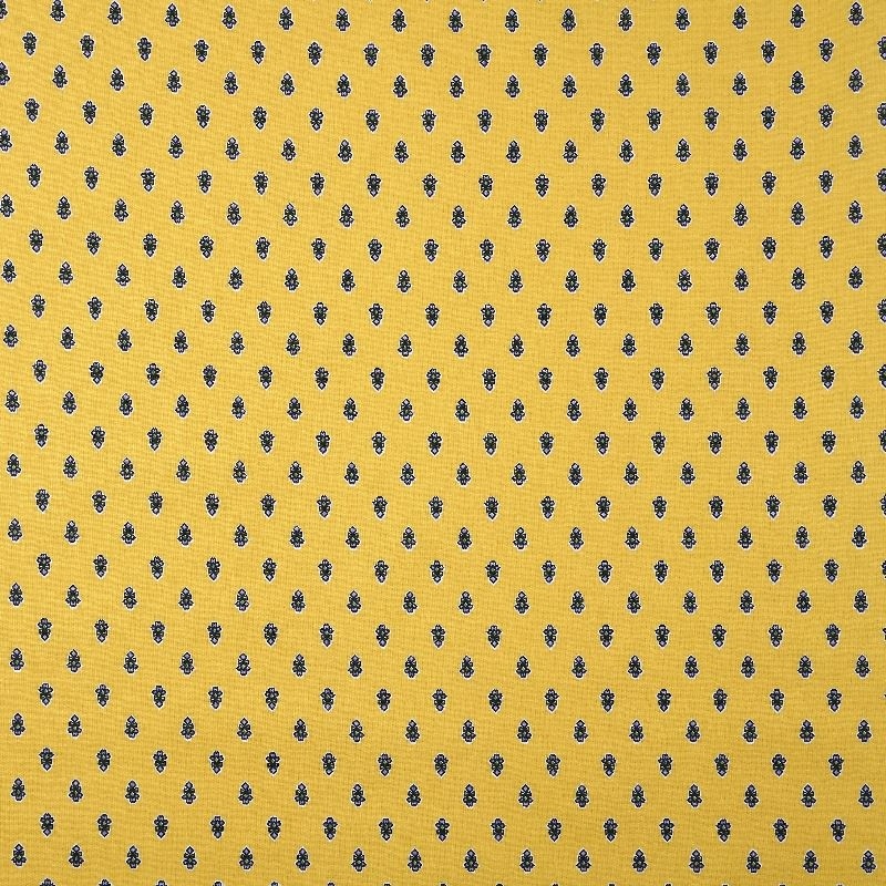 Tissu Imprimé Bonnieux Jaune
