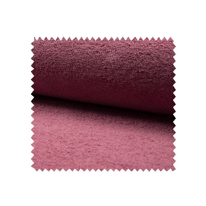 Tissu Eponge Unie Fraise