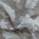 Tissu Etamine Imprimée Fleurie Gris Taupe 