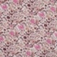 Tissu Jersey Coton Imprimé Fleurs Mauve 