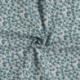 Tissu Jersey Coton Imprimé Petites Fleurs Bleues