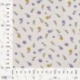 Tissu Jersey Coton Imprimé Fleurs Lilas  