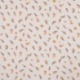 Tissu Jersey Coton Imprimé Fleurs Orange  