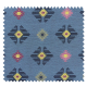 Tissu Jacquard Vichy Bleu