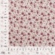 Tissu Popeline Imprimé Fleurs Fond Blanc 