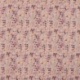 Tissu Gabardine Coton Twill Fleurs Mauve 