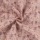 Tissu Gabardine Coton Twill Fleurs Mauve 