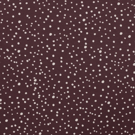 Tissu Jersey Imprimé Pois Mauve 