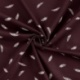 Tissu Jersey Imprimé Plume Mauve
