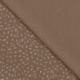 Tissu Jersey Imprimé Confetti Taupe