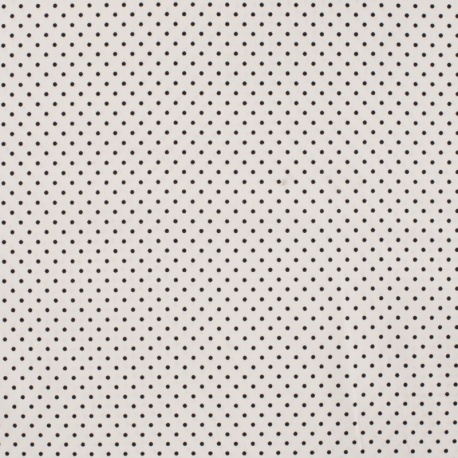 Tissu Imprimé Epingle Blanc noir