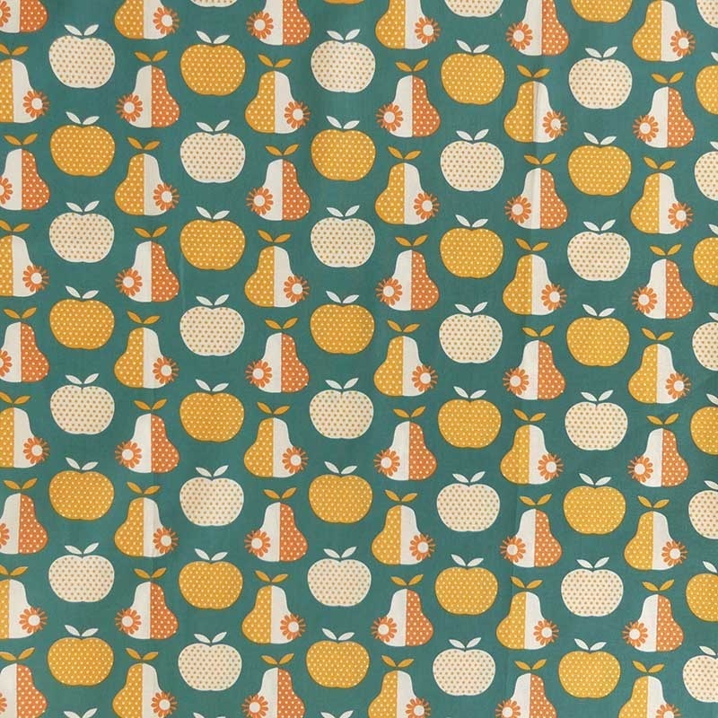 Tissu Cretonne Enduite Fruity Multico 
