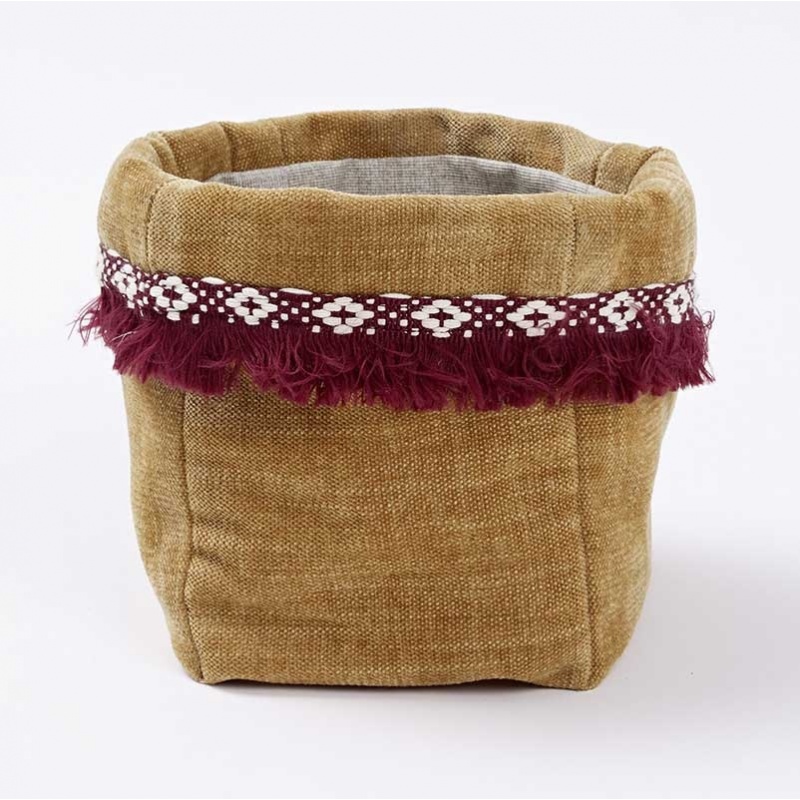 Cache-pot En Tissu Velours Côtelé – Style Minimaliste – Fait Main – Sarenka