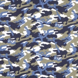 Tissu Uniform Imprimé Marine