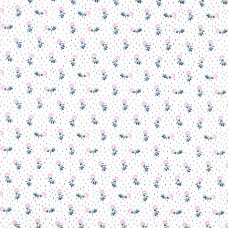 Tissu Salome Imprimé Rose 