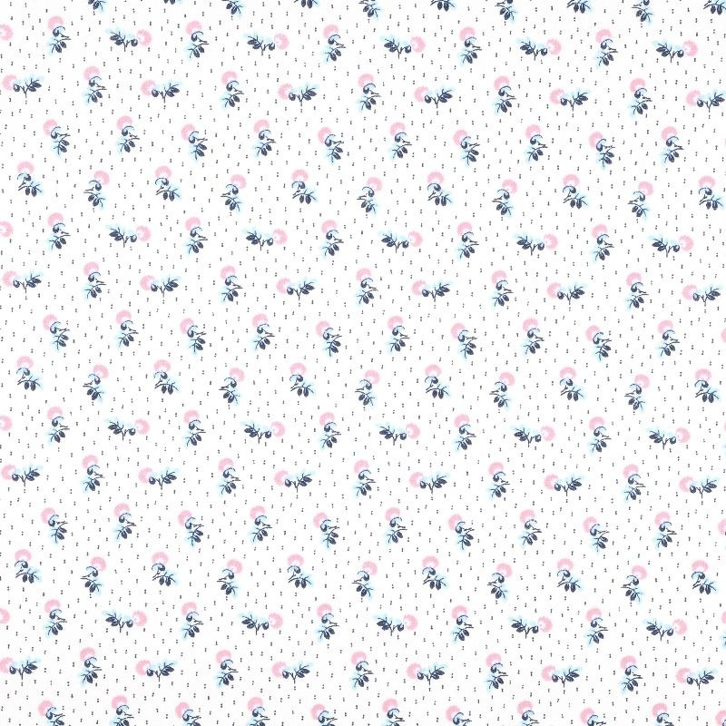 Tissu Salome Imprimé Rose 