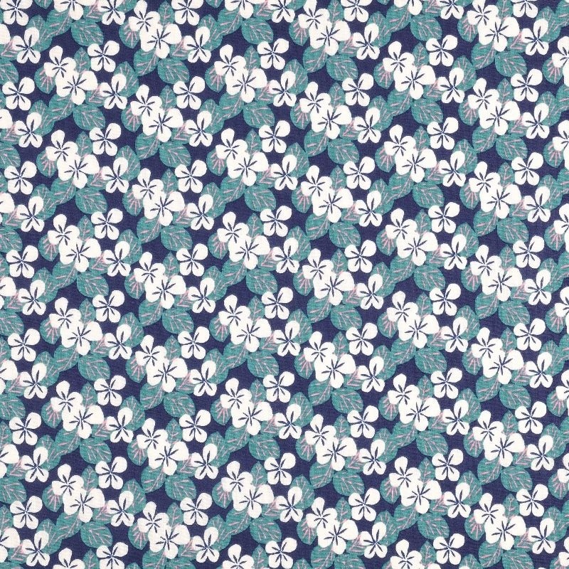 Tissu Carlota Imprimé Marine