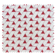 Tissu Jacquard Mini Triangles Rouge
