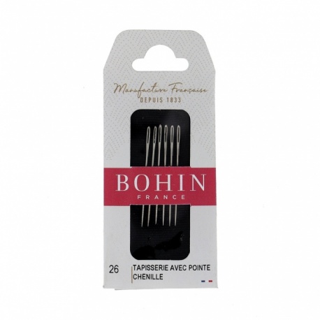 Pochette 6 Aiguilles A Tapisserie Avec Pointe N°26 Bohin