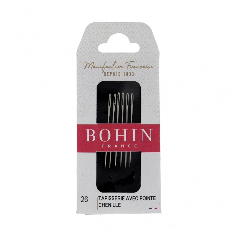 Pochette 6 Aiguilles A Tapisserie Avec Pointe N°26 Bohin