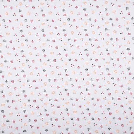 Tissu Cretonne Imprimée Babeth Rouge 