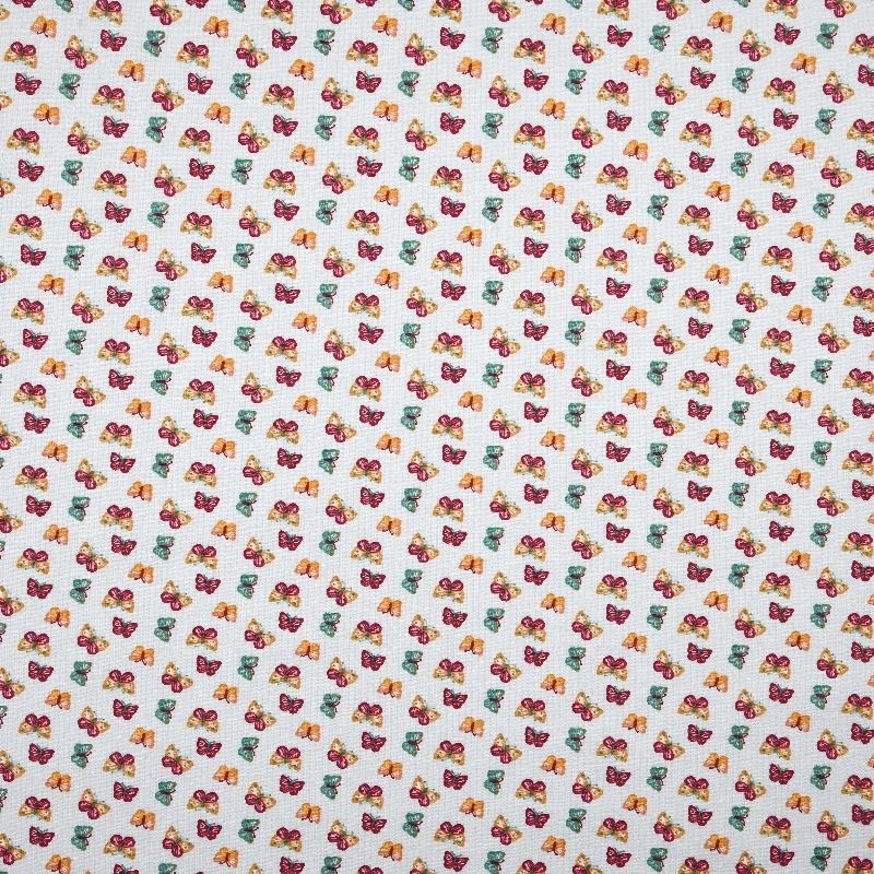 Tissu Cretonne Imprimée Colias Multico