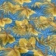 Tissu Cretonne Imprimée Palmor Bleu 