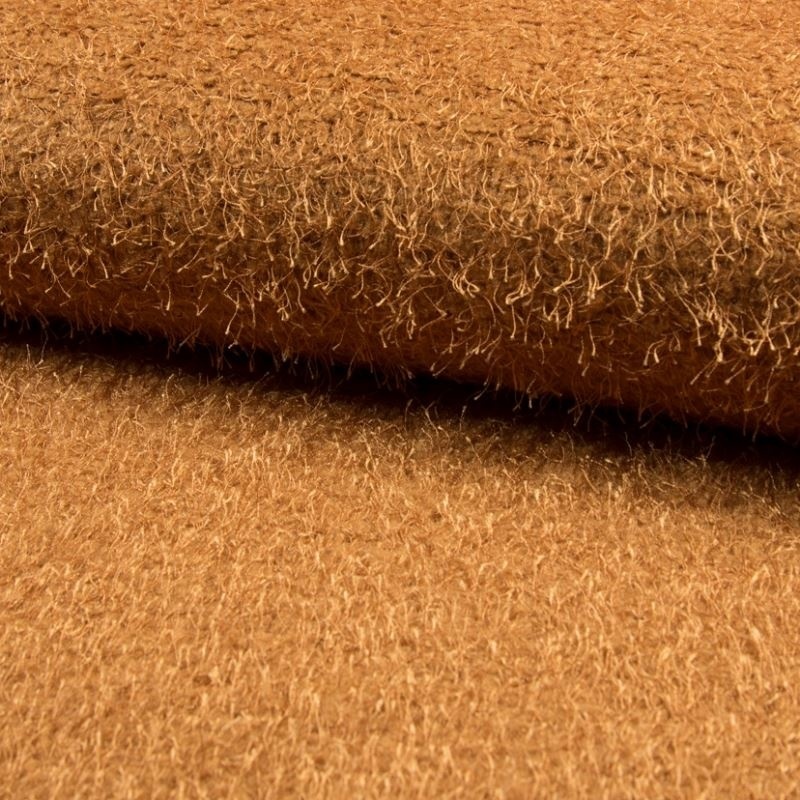 Tissu Mouton Fils Camel 