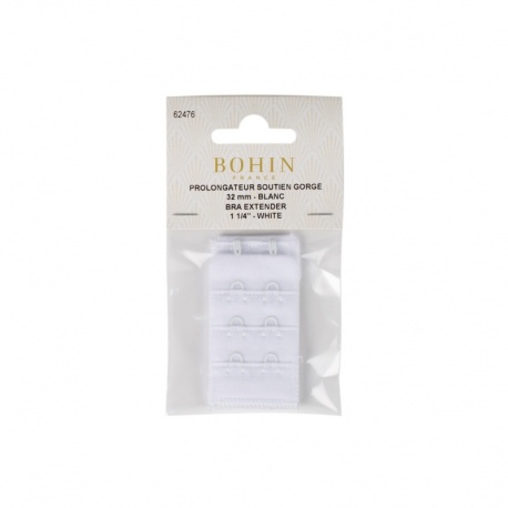 Prolongateur de Soutien-gorge Blanc 32mm Bohin