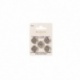5 Boutons Pression à Coudre Laiton Argent 18mm Bohin