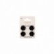 4 Boutons Pression à Coudre Laiton Noir 21mm Bohin