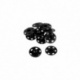 4 Boutons Pression à Coudre Laiton Noir 21mm Bohin