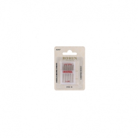 Etui 5 Aiguilles Machine Talon Plat Nina - 80mm Bohin