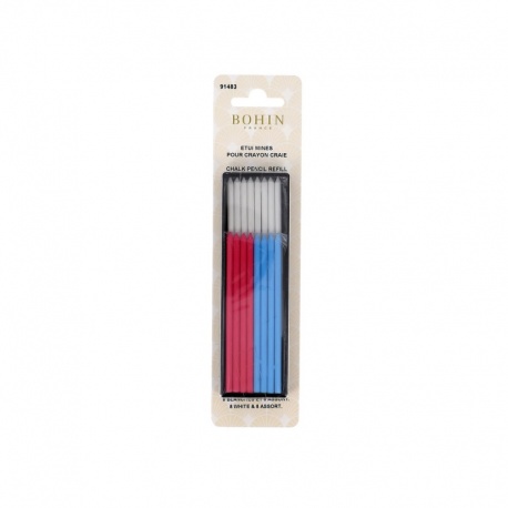 Recharge 16 Mines Pour Crayon Craie - Coloris Assortis Bohin