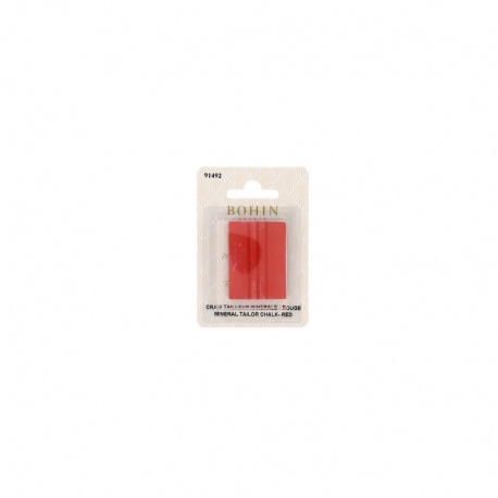 Craie Tailleur Rectangle Mineral Rouge Bohin