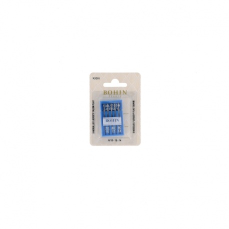 Etui 5 Aiguilles Bohin Pour Machine à Talon Plat Jersey 70-90mm