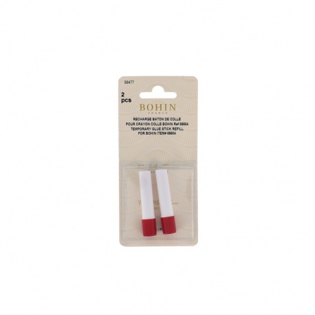 2 Recharges Crayon Colle Textile Bohin