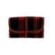 Trousse Motif Tartan Rouge/marron 18x31cm Bohin