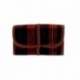 Trousse Motif Tartan Rouge/marron 18x31cm Bohin