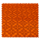 Tissu Africain Rosace Orange