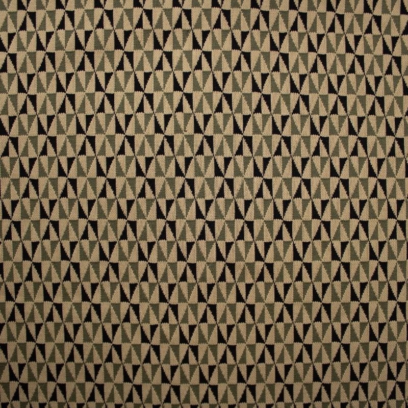 Tissu Jersey Triangles Kaki