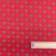 Tissu Coton Noël Imprimé Noeud Rouge 