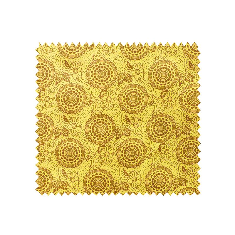 Tissu Africain Soleil Jaune