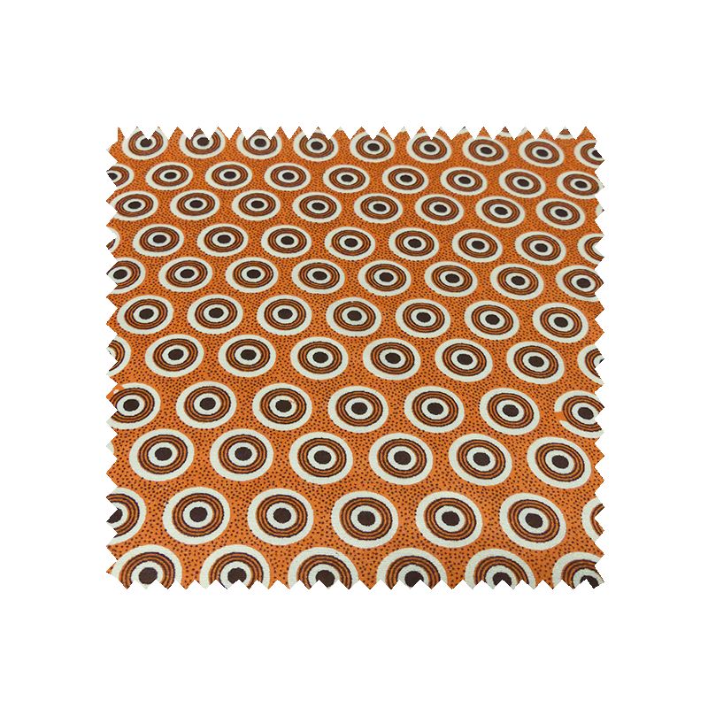 Tissu Africain Rond Orange