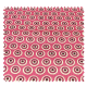 Tissu Africain Rond Rose
