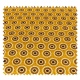 Tissu Africain Rond Jaune