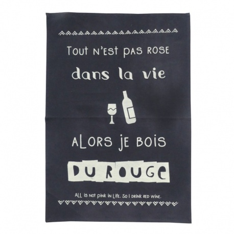 Torchon Rigolo Anthracite