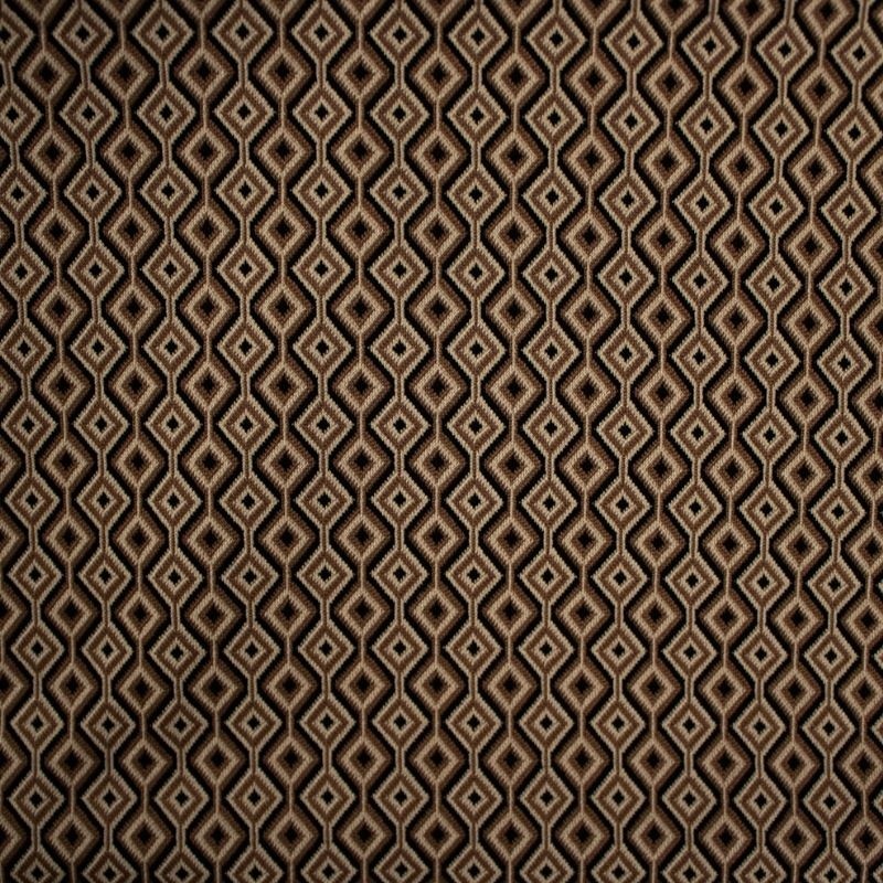 Tissu Jersey Géometrique Marron 