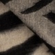 Tissu Lainage Zebra Noir Ecru
