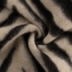 Tissu Lainage Zebra Noir Ecru